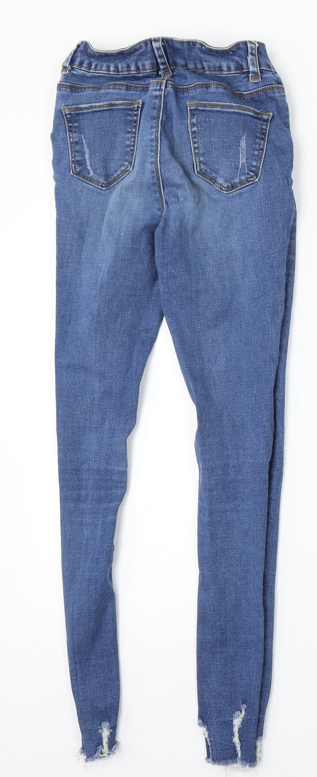 New Look Girls Blue Cotton Skinny Jeans Size 12 Years Regular