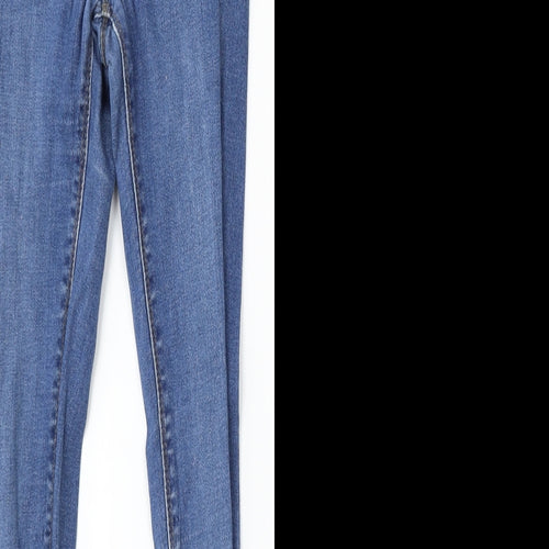 New Look Girls Blue Cotton Skinny Jeans Size 12 Years Regular