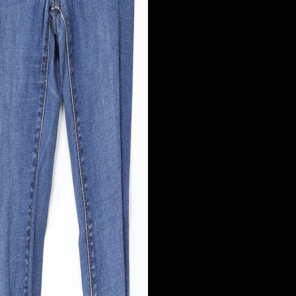New Look Girls Blue Cotton Skinny Jeans Size 12 Years Regular
