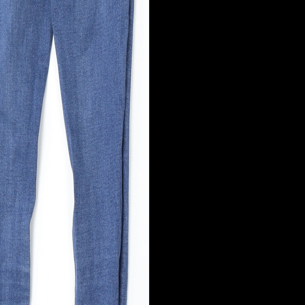 New Look Girls Blue Cotton Skinny Jeans Size 12 Years Regular