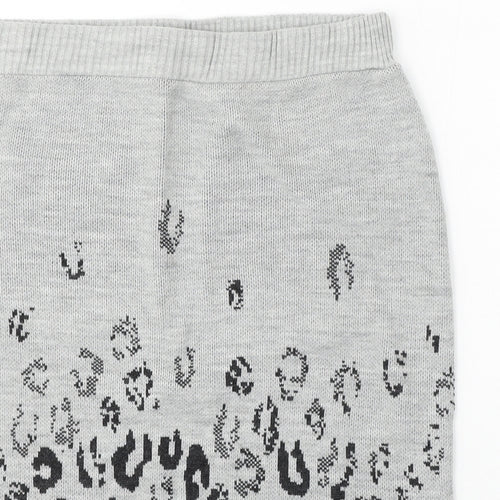Kaleidoscope Womens Grey Animal Print Acrylic Straight & Pencil Skirt Size 14