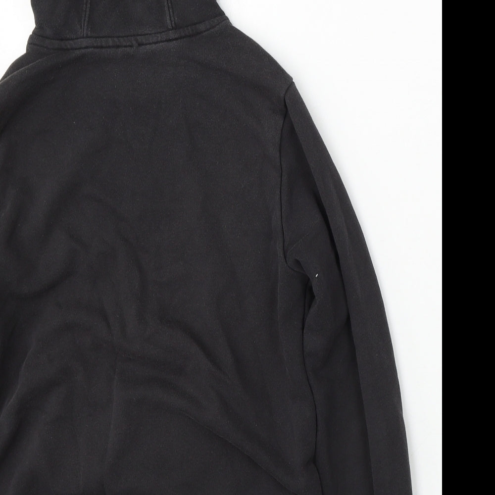adidas Boys Black Cotton Pullover Hoodie Size 11-12 Years