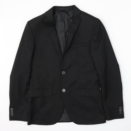 Marks and Spencer Womens Black Polyester Jacket Suit Size S