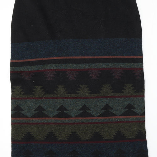 Preworn Womens Multicoloured Geometric Polyester Straight & Pencil Skirt Size 30 in