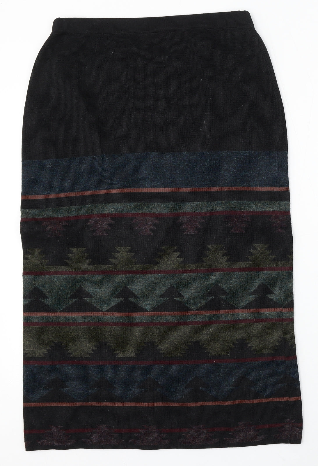 Preworn Womens Multicoloured Geometric Polyester Straight & Pencil Skirt Size 30 in
