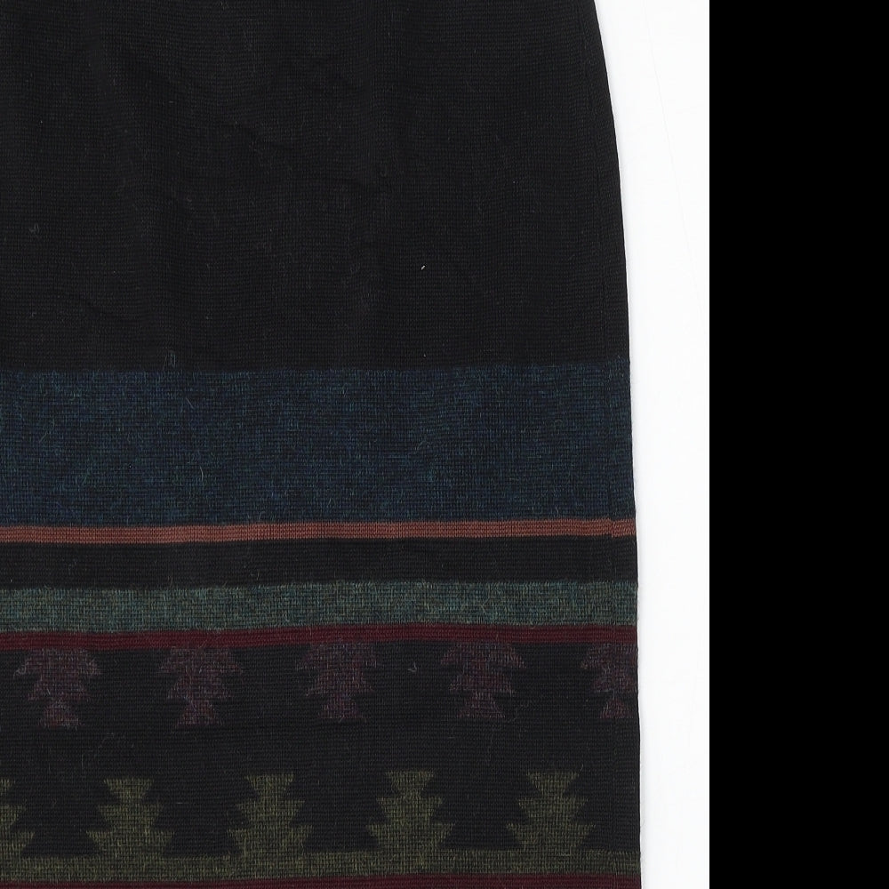 Preworn Womens Multicoloured Geometric Polyester Straight & Pencil Skirt Size 30 in