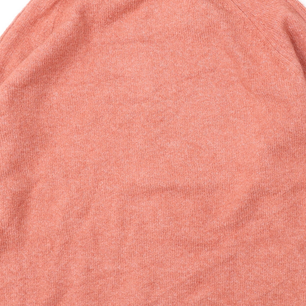 Marks and Spencer Womens Pink Round Neck Acrylic Pullover Jumper Size L