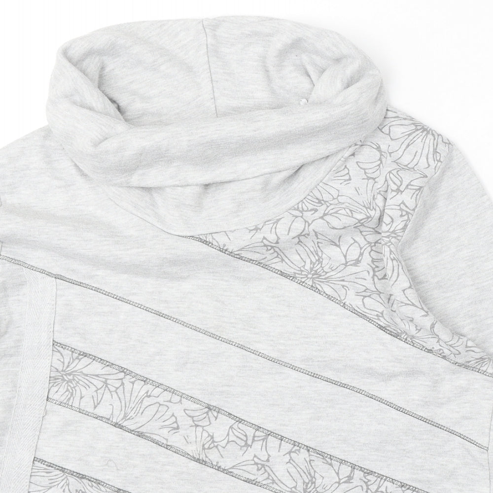 Tigi Womens Grey Polyester Pullover Sweatshirt Size 14