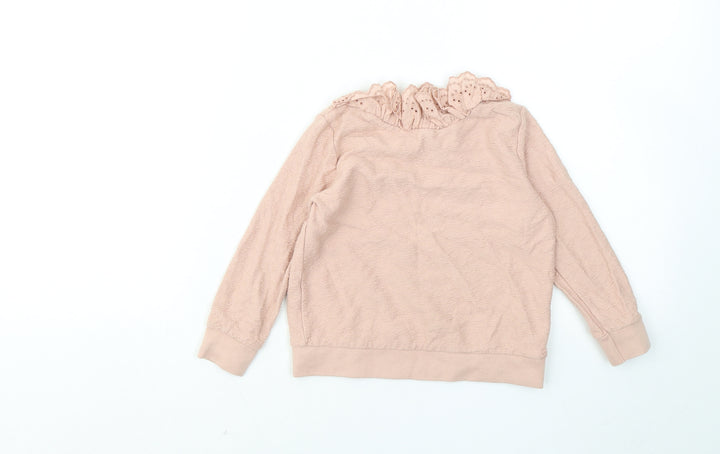 George Girls Pink Cotton Pullover Sweatshirt Size 2-3 Years