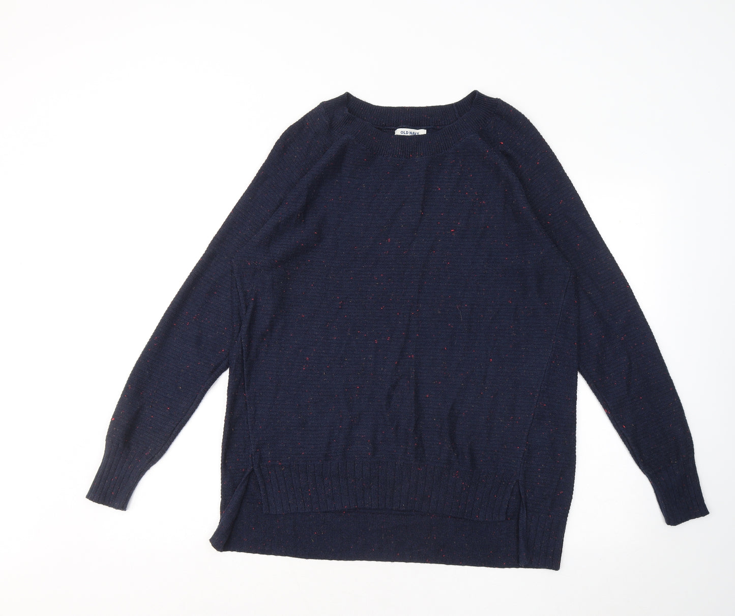 Old Navy Womens Blue Round Neck Cotton Pullover Jumper Size L