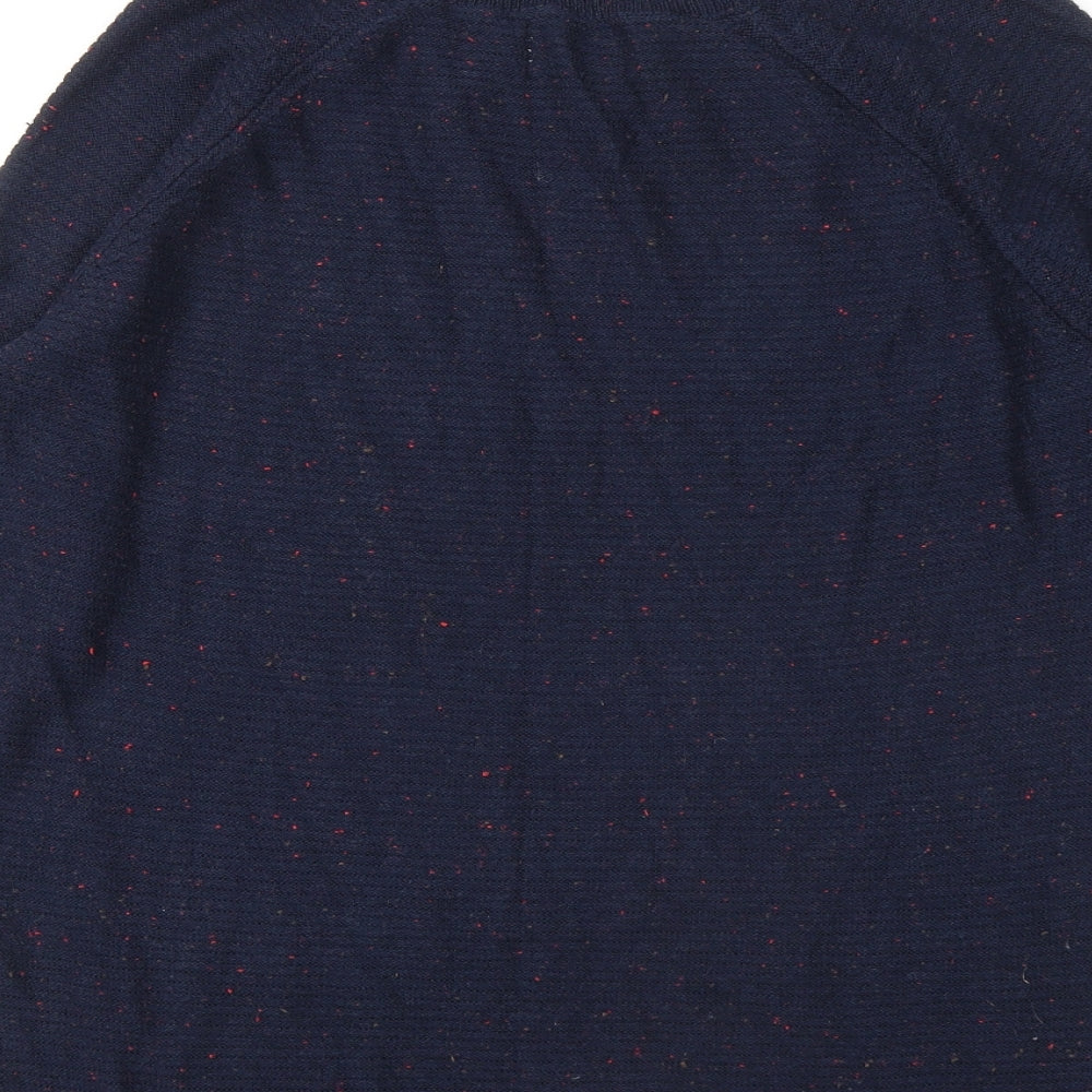 Old Navy Womens Blue Round Neck Cotton Pullover Jumper Size L
