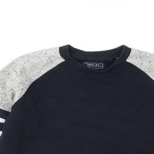 NEXT Boys Blue Cotton Pullover Sweatshirt Size 9 Years