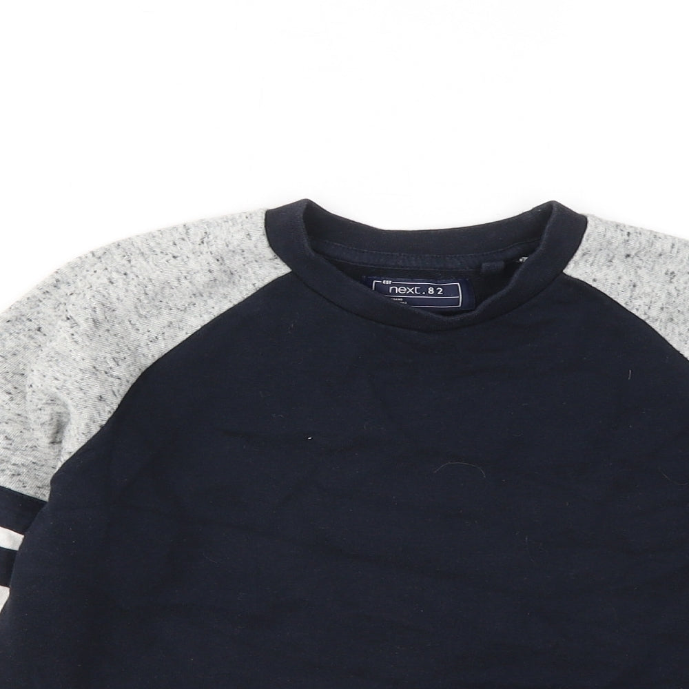 NEXT Boys Blue Cotton Pullover Sweatshirt Size 9 Years