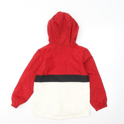 George Boys Red Windbreaker Coat Size 5-6 Years