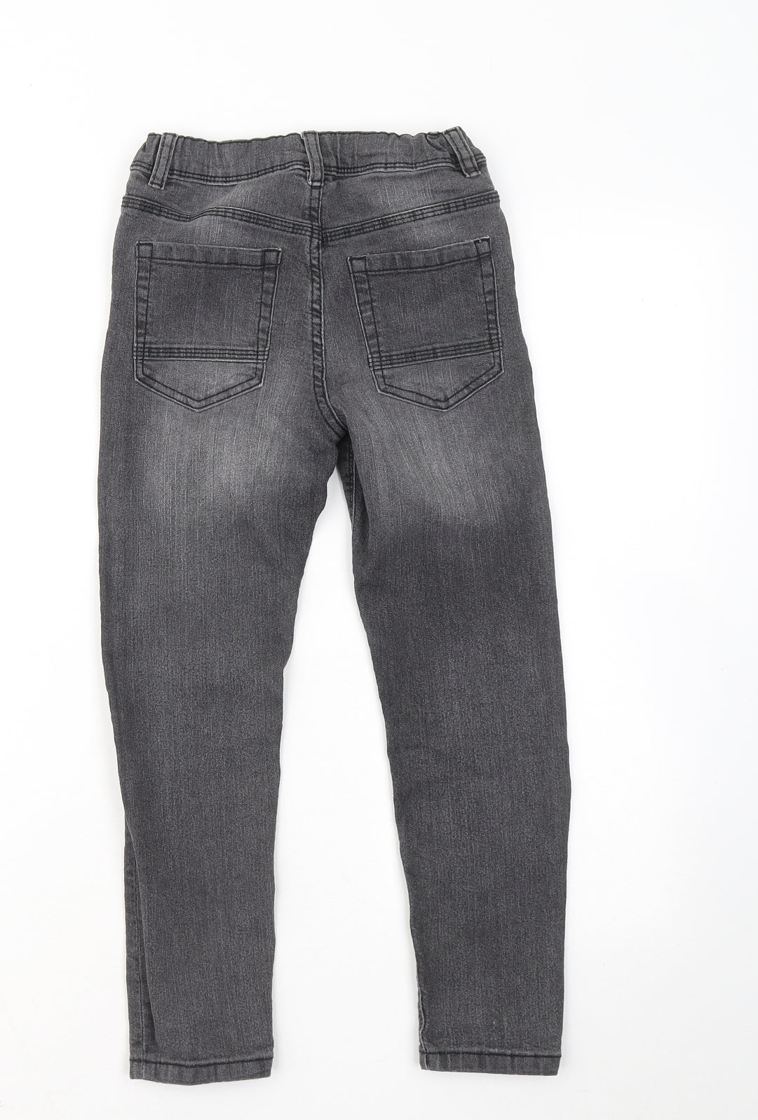 F&F Boys Grey Cotton Skinny Jeans Size 7-8 Years Regular