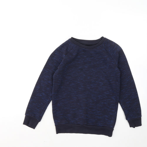 Nutmeg Boys Blue Geometric Cotton Pullover Sweatshirt Size 7 Years