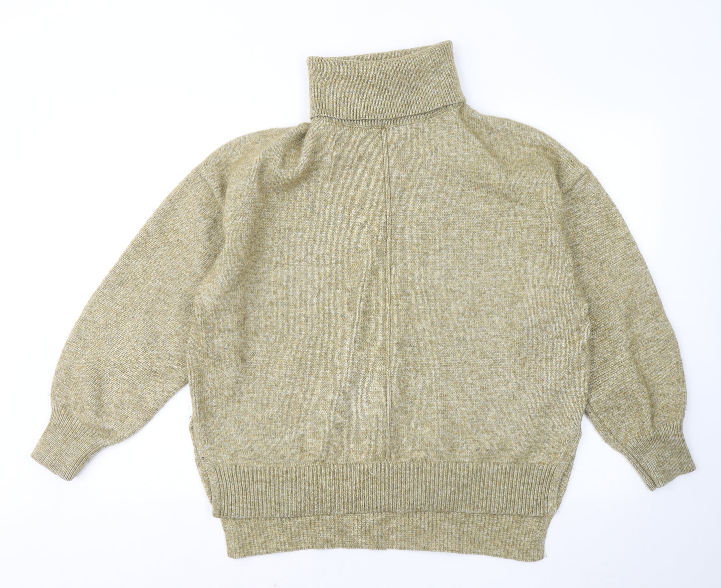 H&M Womens Yellow Roll Neck Polyester Pullover Jumper Size S