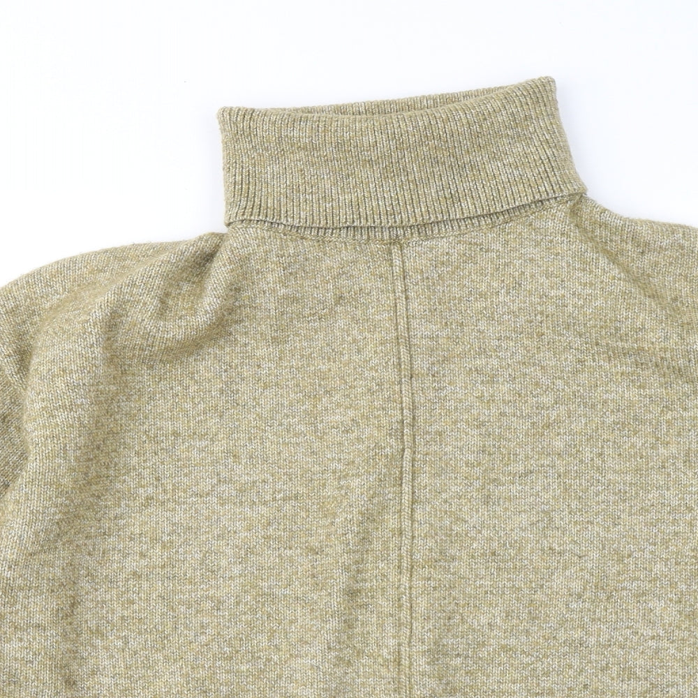 H&M Womens Yellow Roll Neck Polyester Pullover Jumper Size S