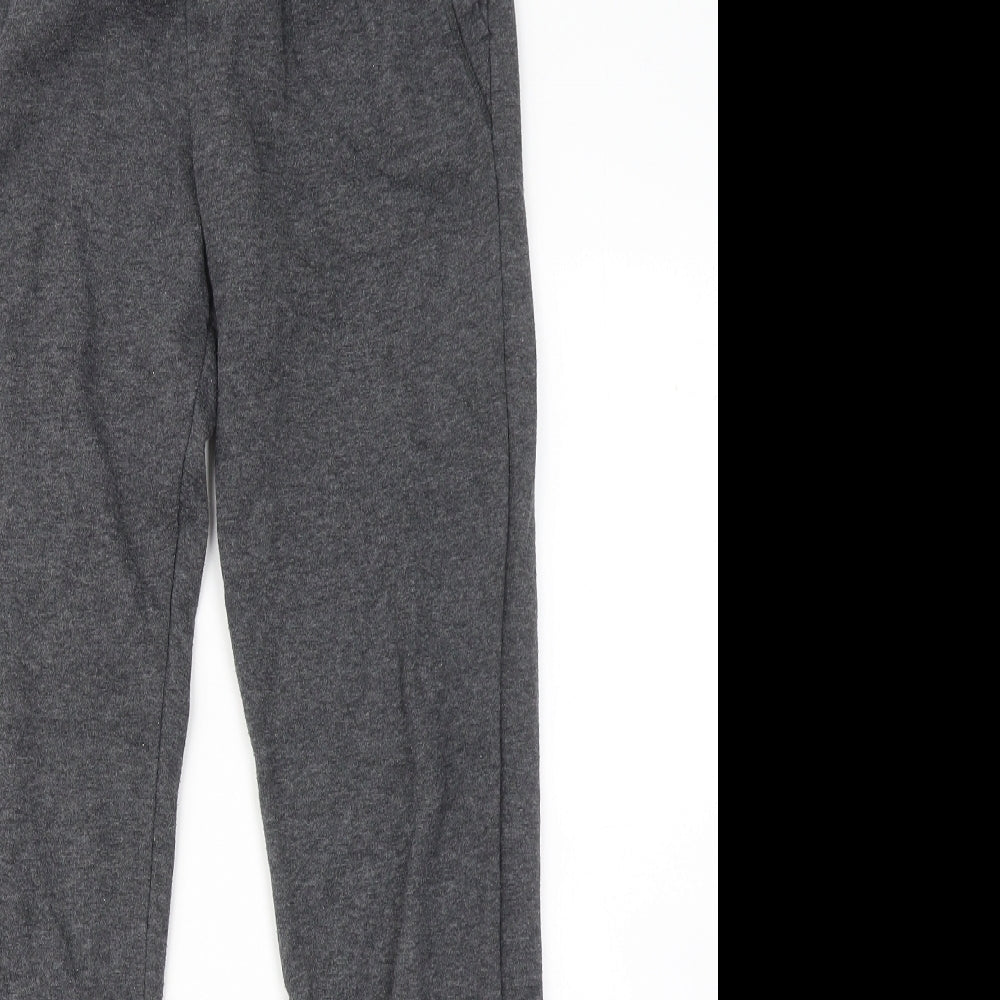 Primark Boys Grey Cotton Jogger Trousers Size 13-14 Years Regular