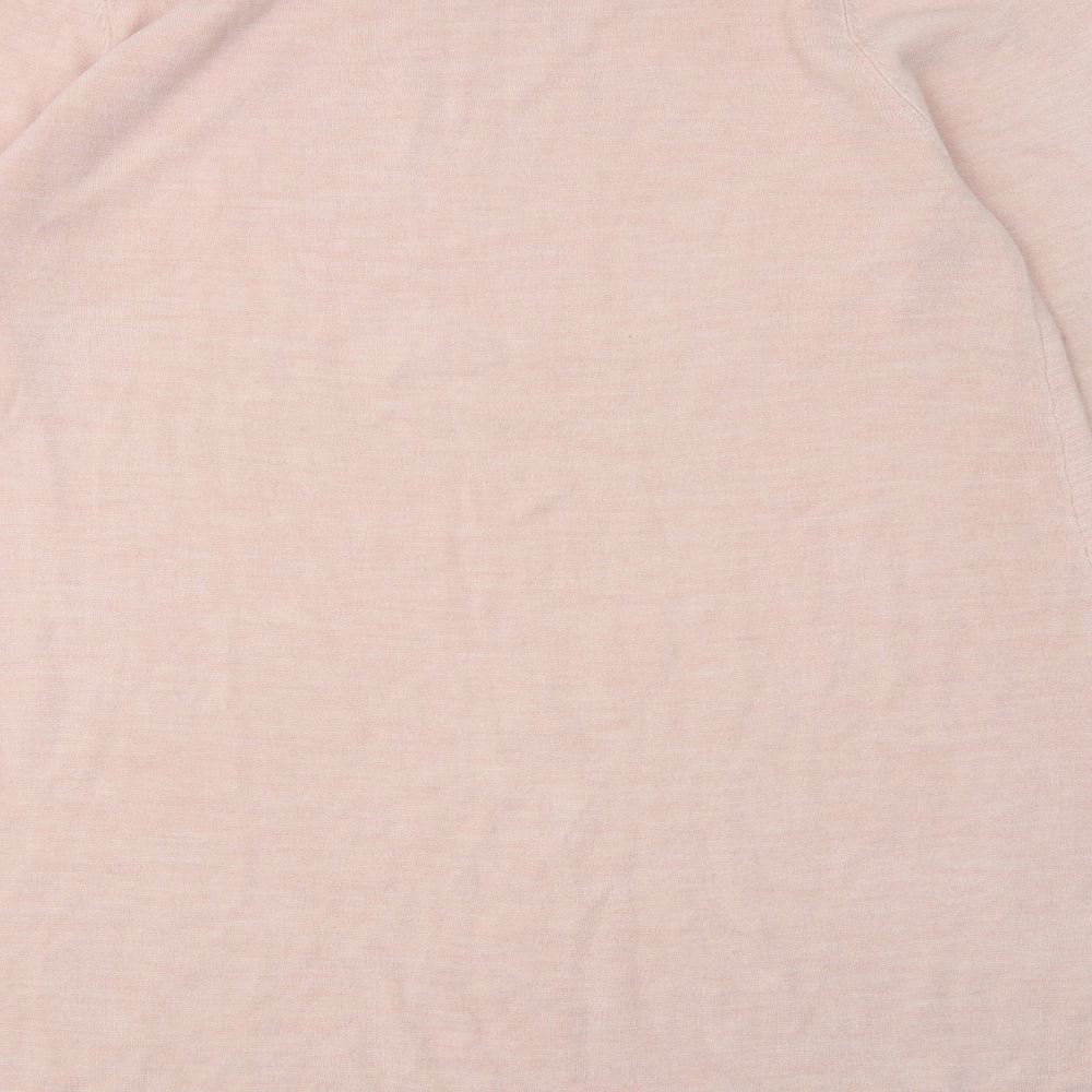 Primark Womens Pink Acrylic Jumper Dress Size 20 Round Neck
