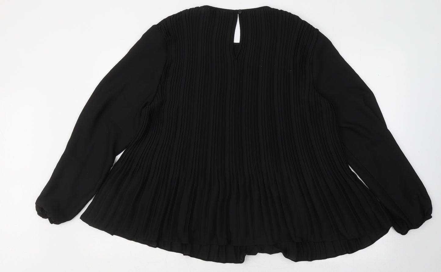 Primark Womens Black Round Neck Polyester Pullover Jumper Size 16