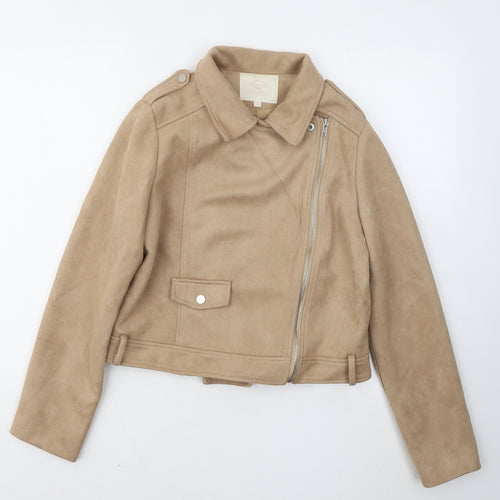 Vera & lucy Womens Brown Jacket Coat Size M