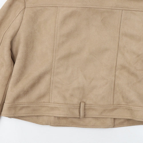 Vera & lucy Womens Brown Jacket Coat Size M