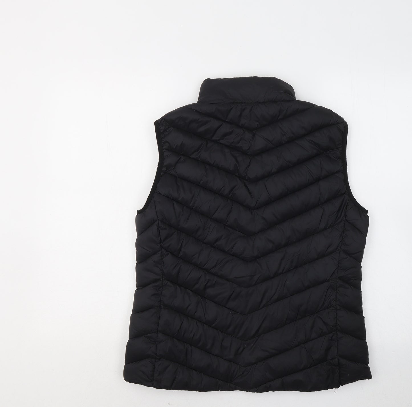 Primark Womens Black Gilet Coat Size 12 Zip