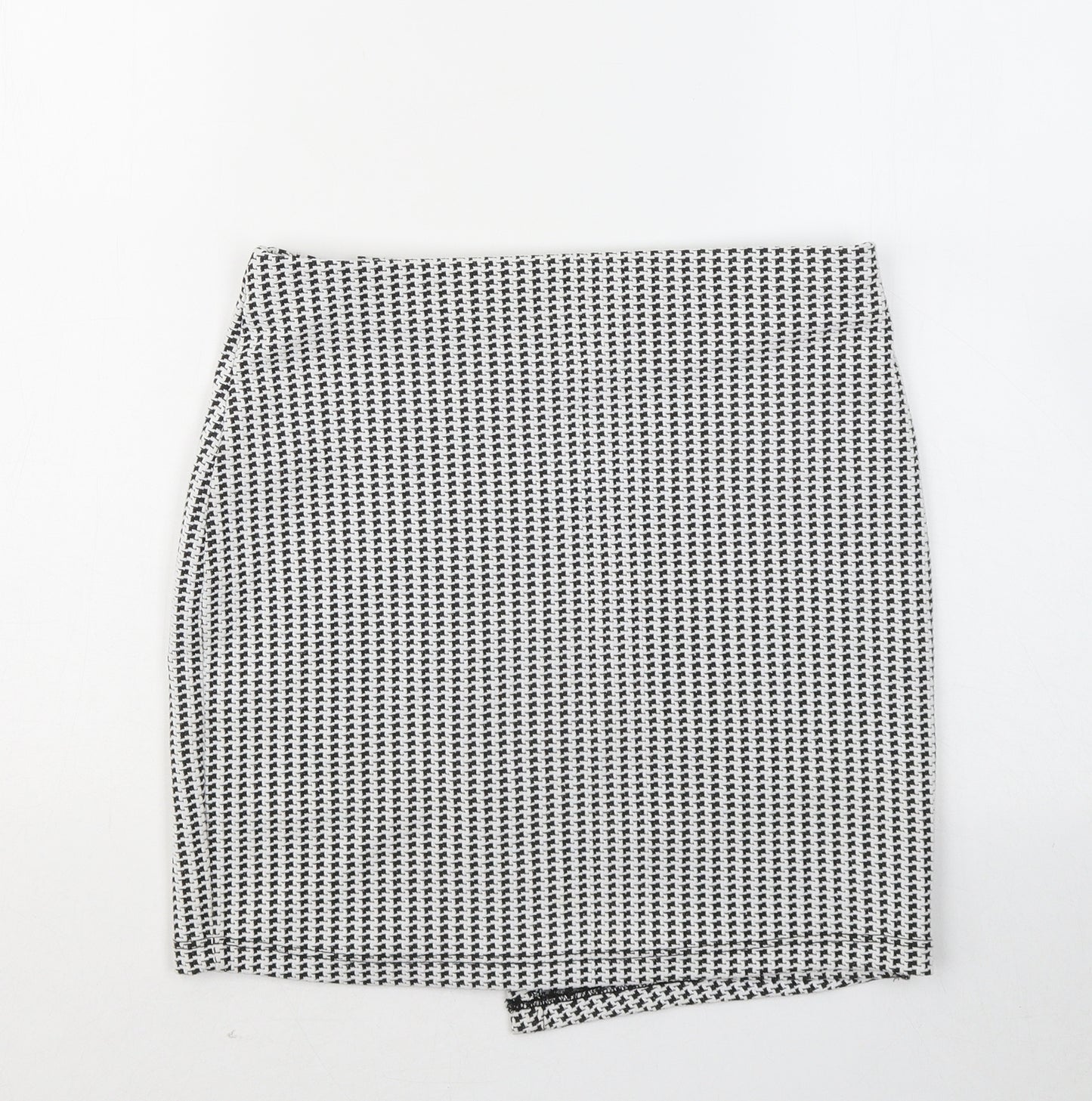 Miss Selfridge Womens White Geometric Polyester Mini Skirt Size 10