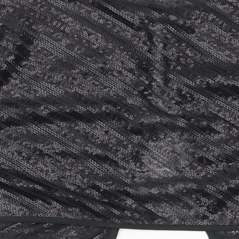 NEXT Womens Black Scoop Neck Polyester Shrug Jumper Size 16