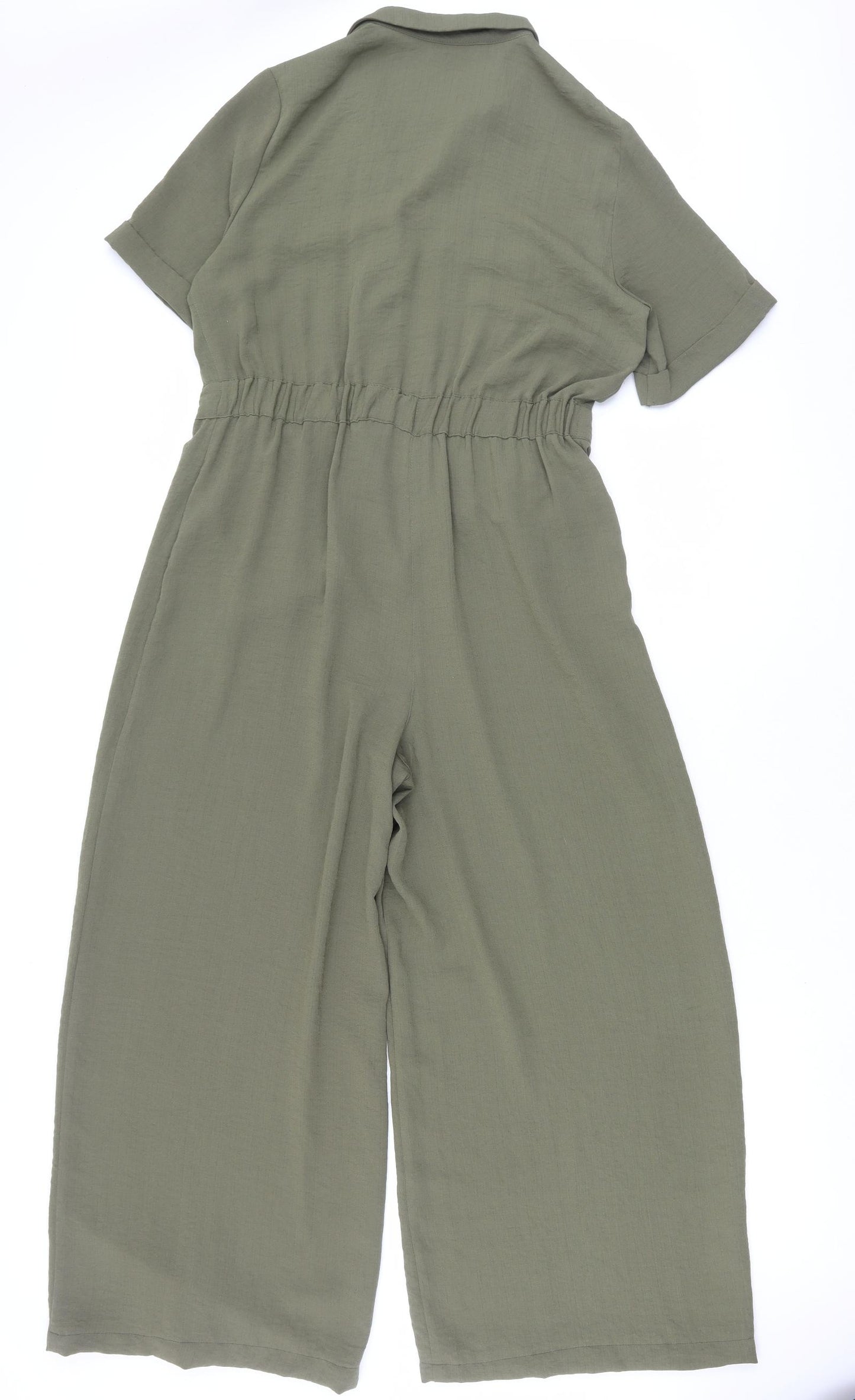 George Womens Green Polyester Jumpsuit One-Piece Size 12 L25 in