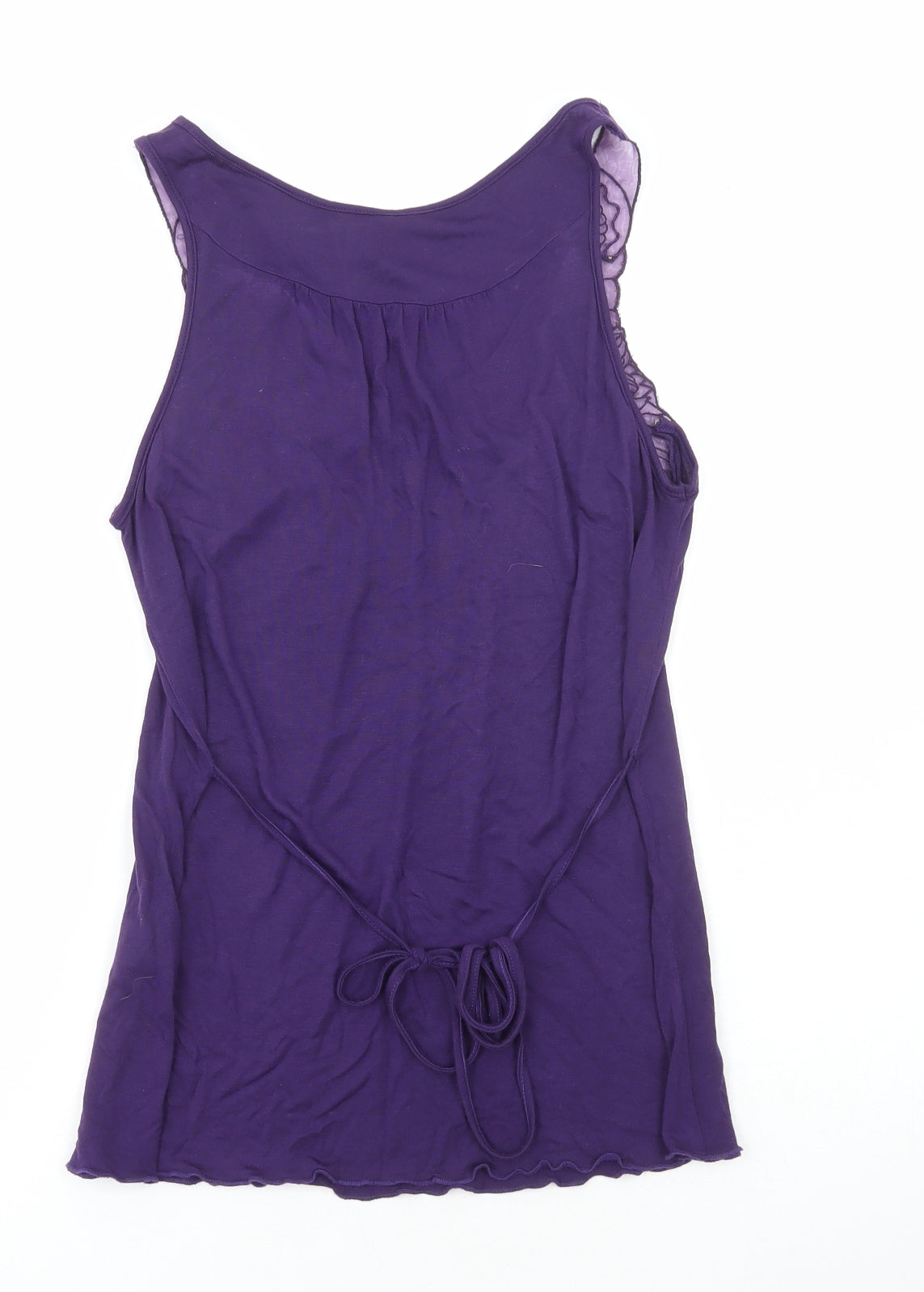 Topshop Womens Purple Viscose Camisole Tank Size 8 V-Neck
