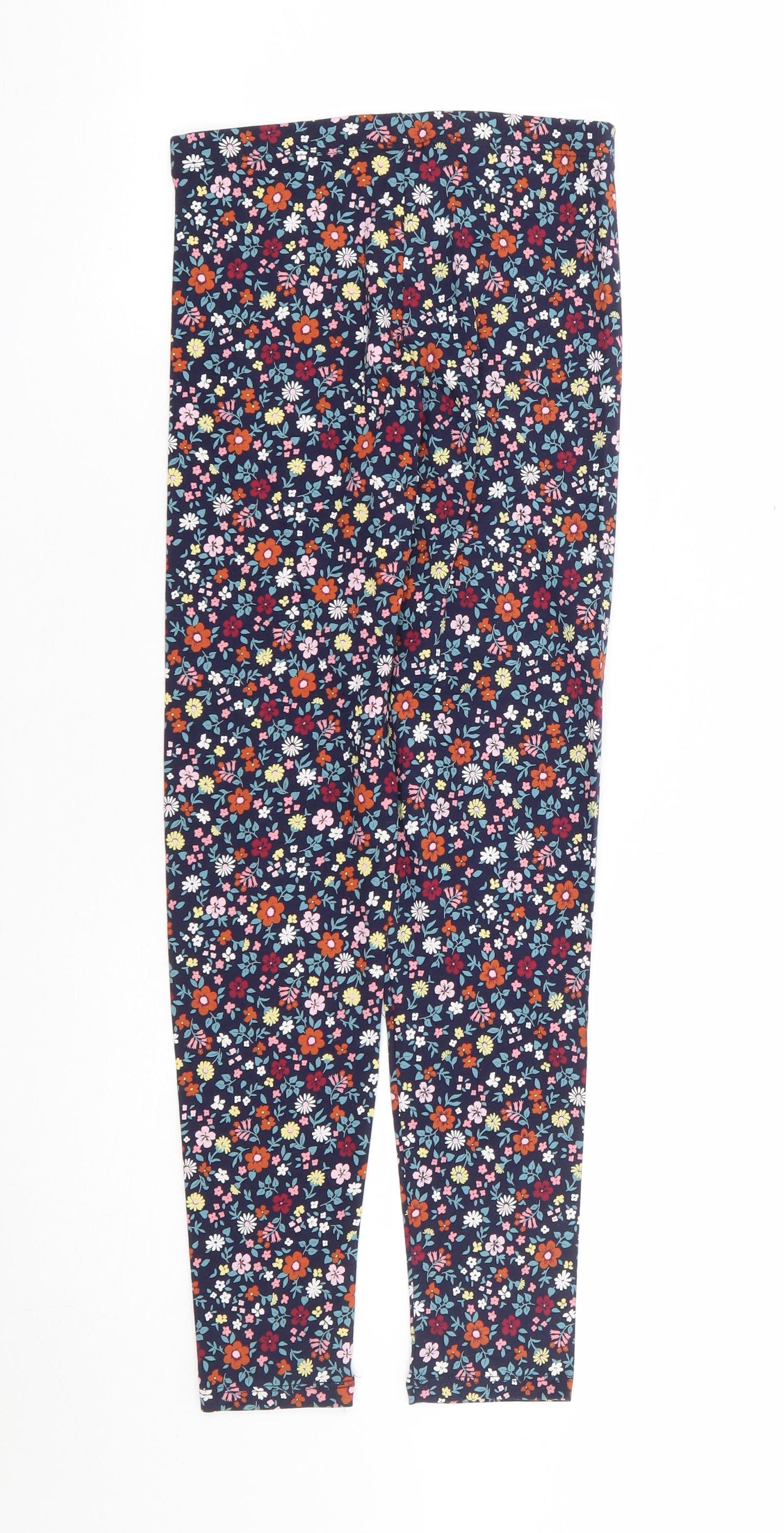 TU Girls Multicoloured Floral Cotton Jogger Trousers Size 10 Years Regular