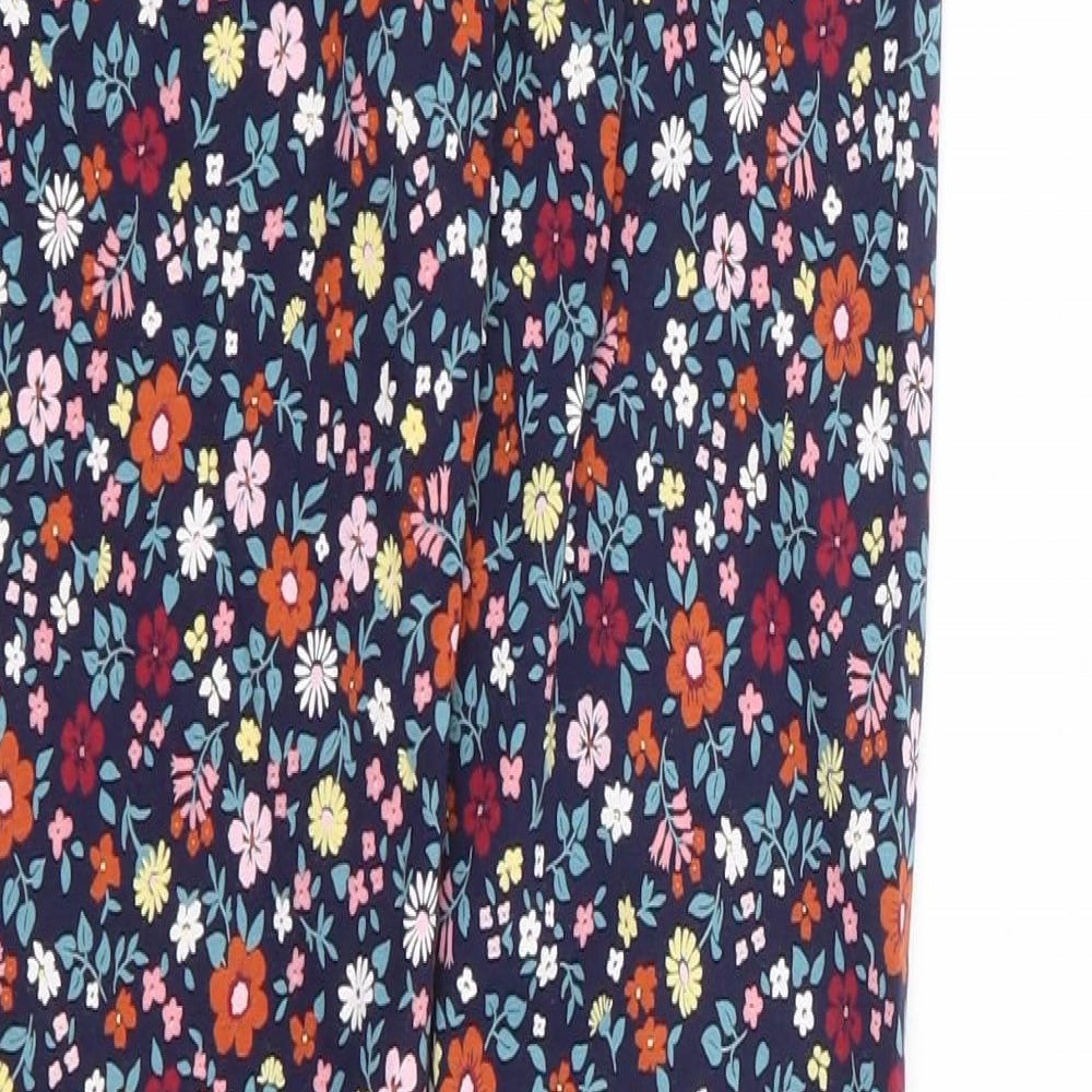 TU Girls Multicoloured Floral Cotton Jogger Trousers Size 10 Years Regular