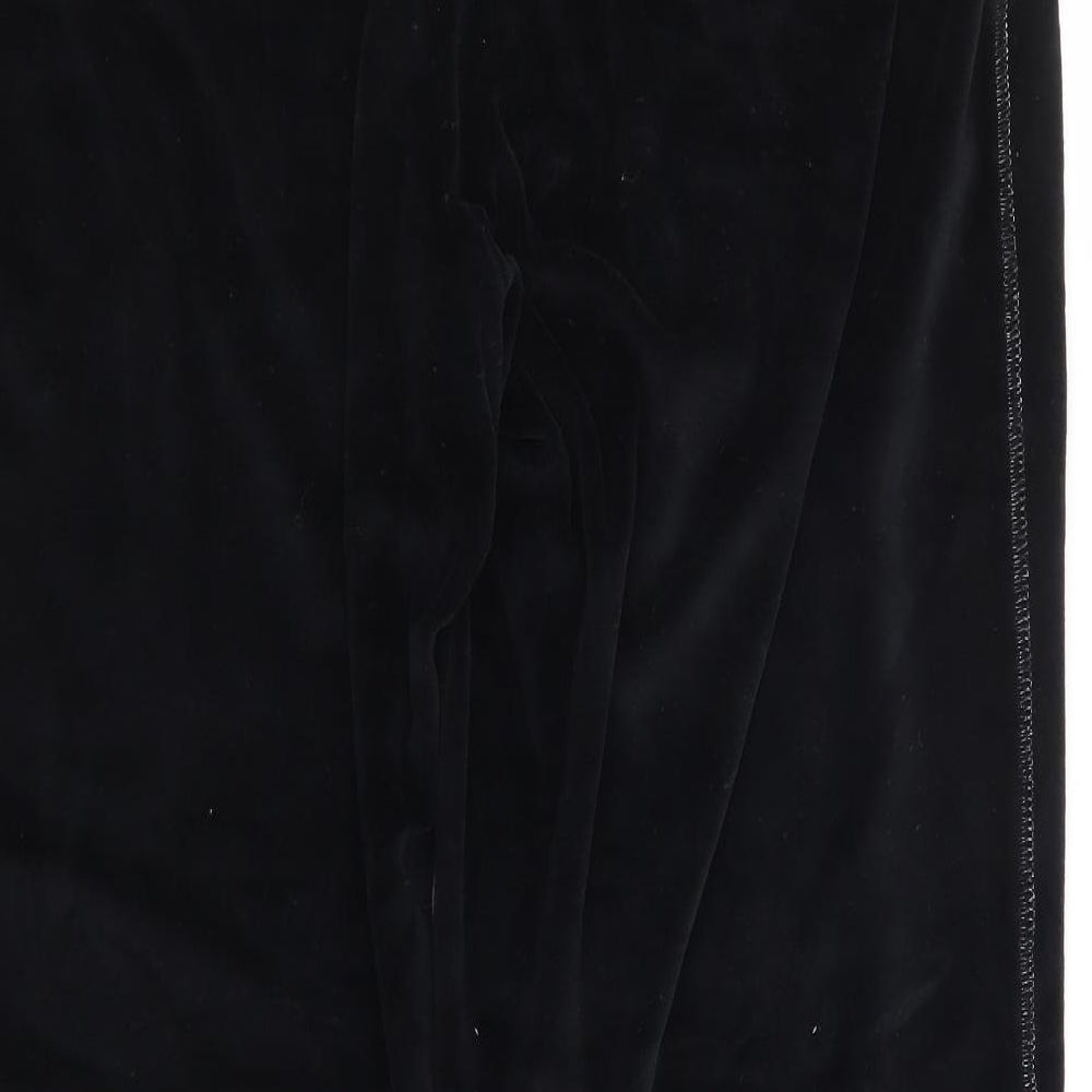 Evans Womens Black Cotton Sweatpants Trousers Size 20 L27 in Regular Drawstring