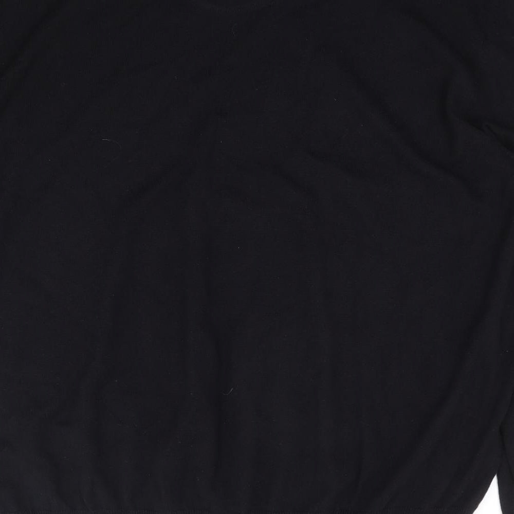 Marks and Spencer Mens Black V-Neck Cotton Pullover Jumper Size 3XL