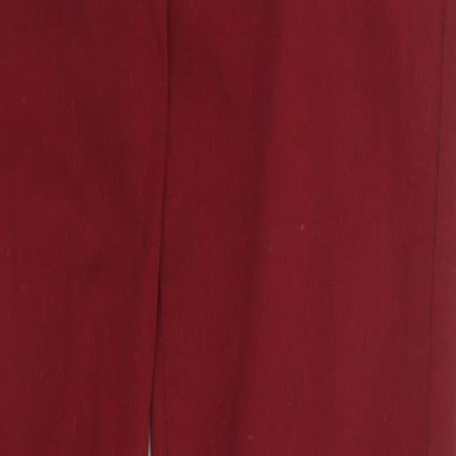 New Look Womens Red Cotton Skinny Jeans Size 8 L29 in Regular Zip