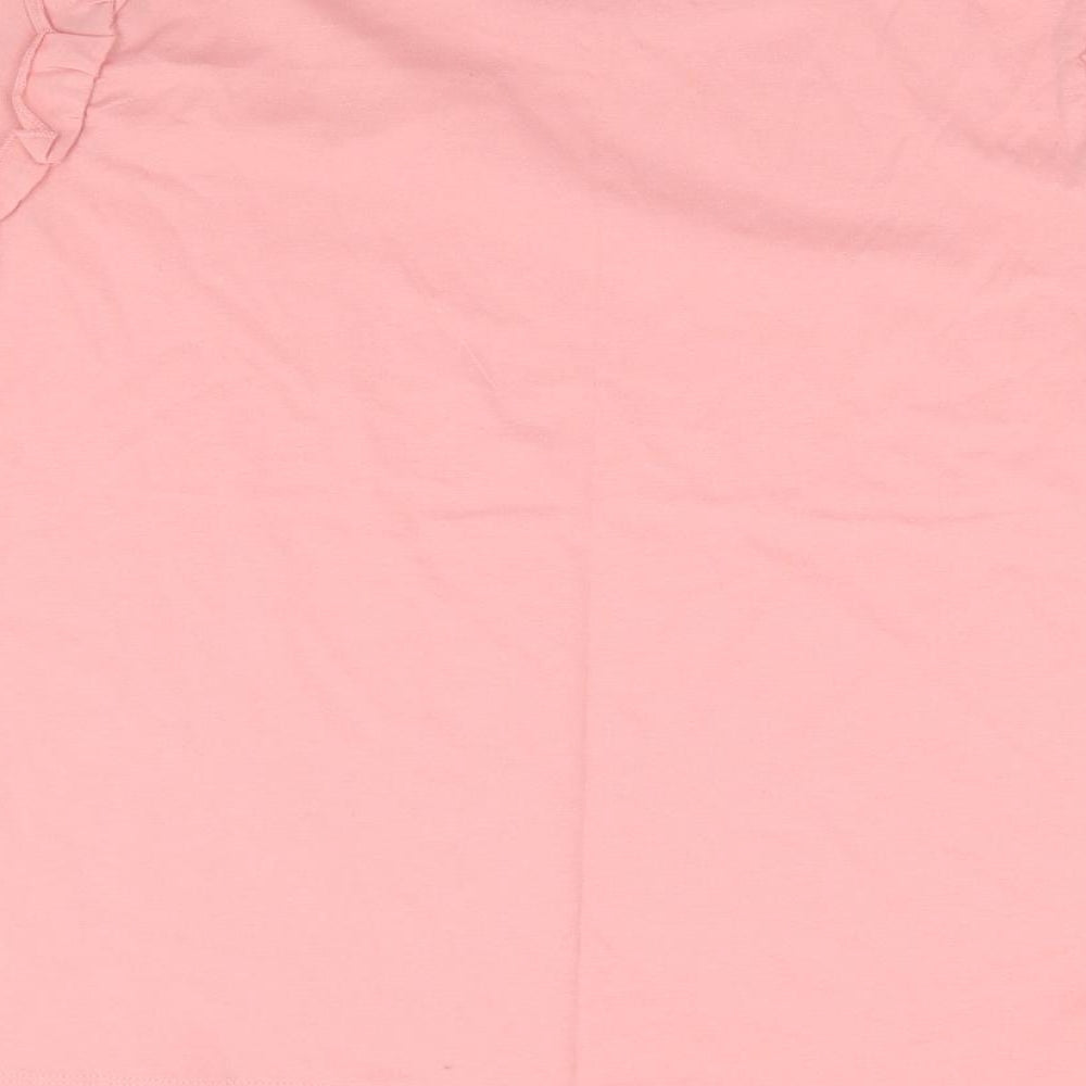 George Womens Pink Cotton Basic T-Shirt Size 18 Round Neck