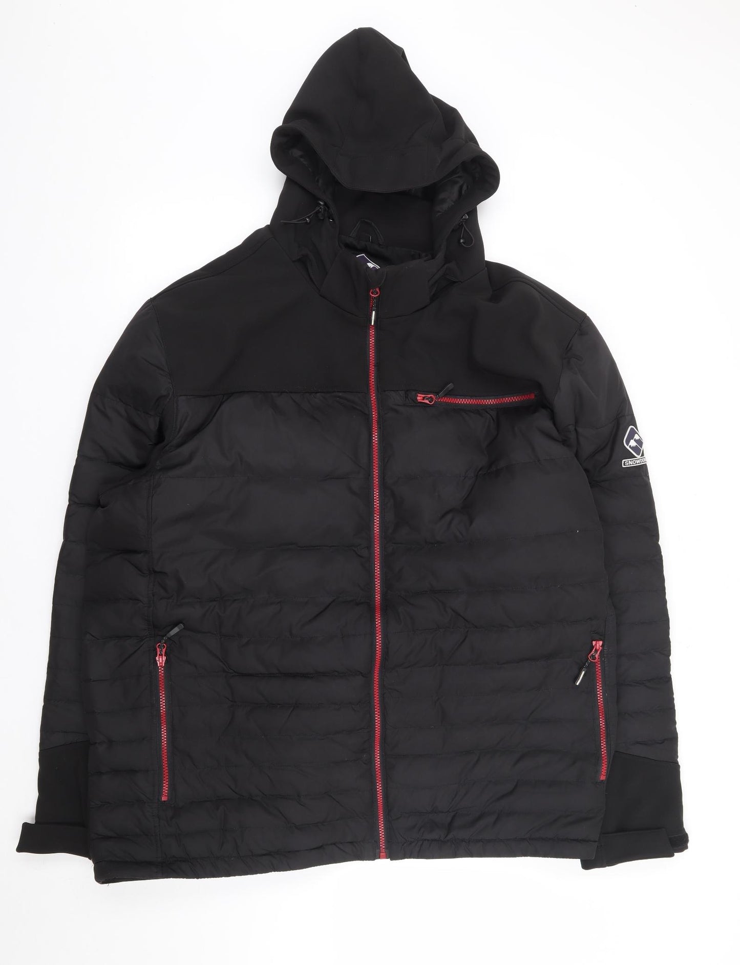 Snowdonia Mens Black Rain Coat Coat Size 2XL Zip