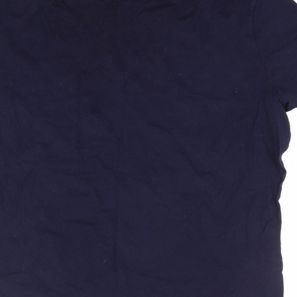F&F Womens Blue 100% Cotton Jersey T-Shirt Size 20 Round Neck - Frozen