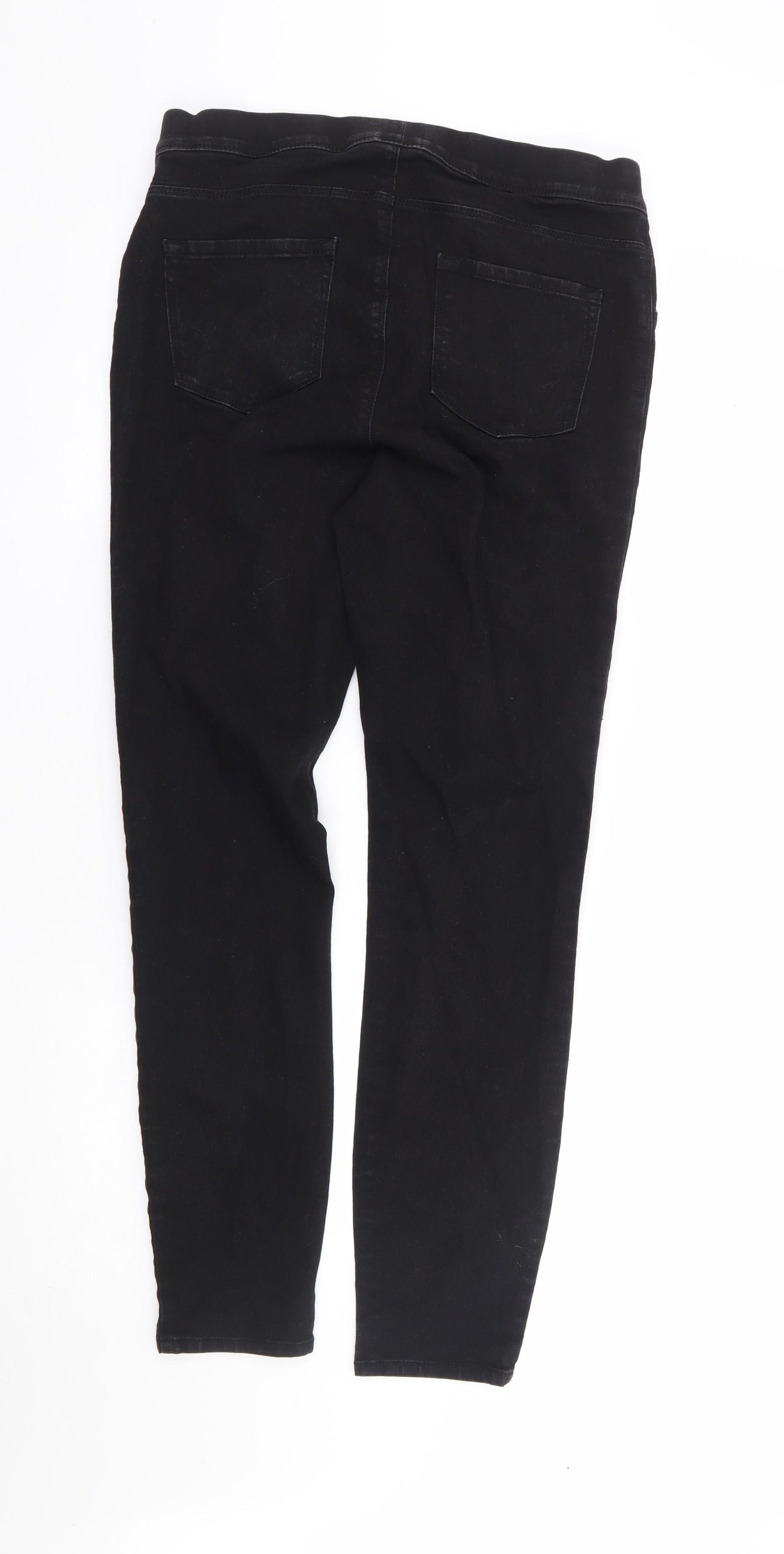 George Womens Black Cotton Jegging Jeans Size 14 L29 in Regular