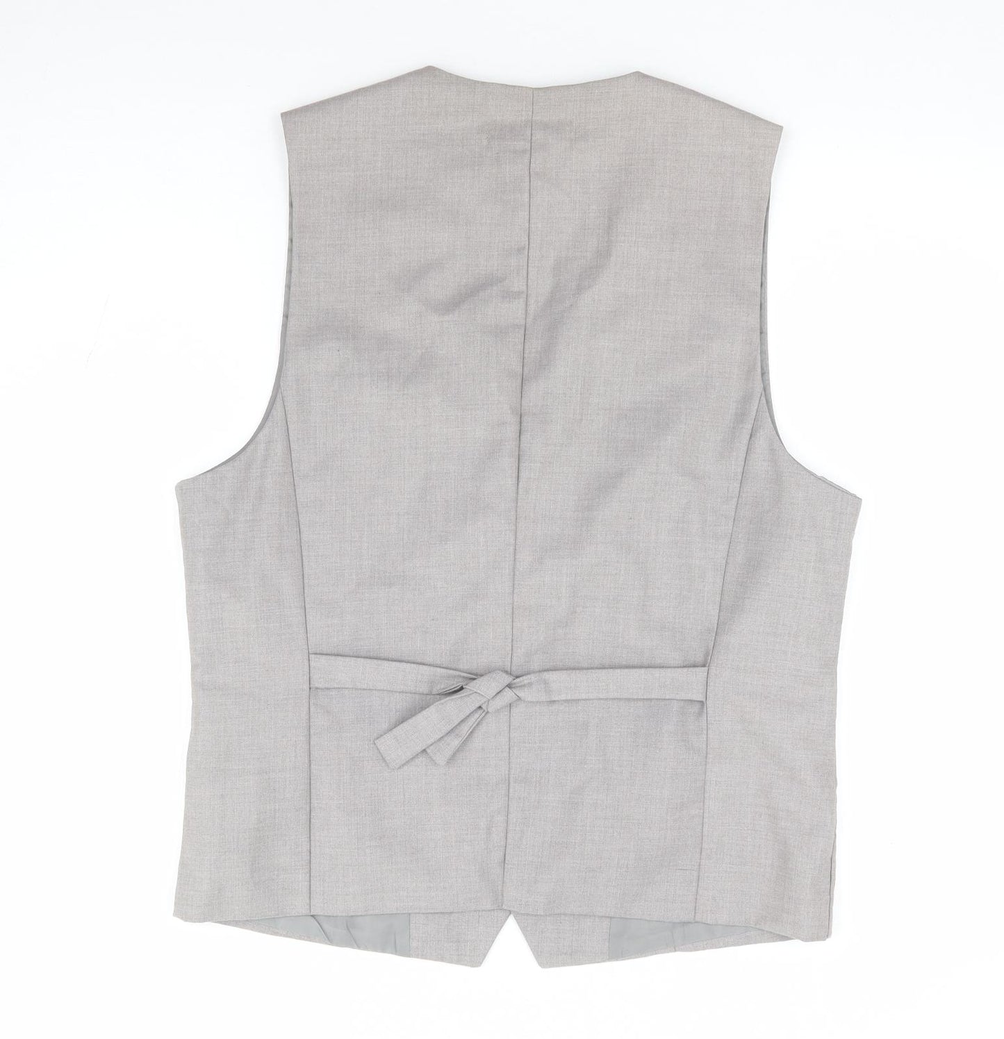 Amurs Superb Mens Grey Polyester Jacket Suit Waistcoat Size 2XL