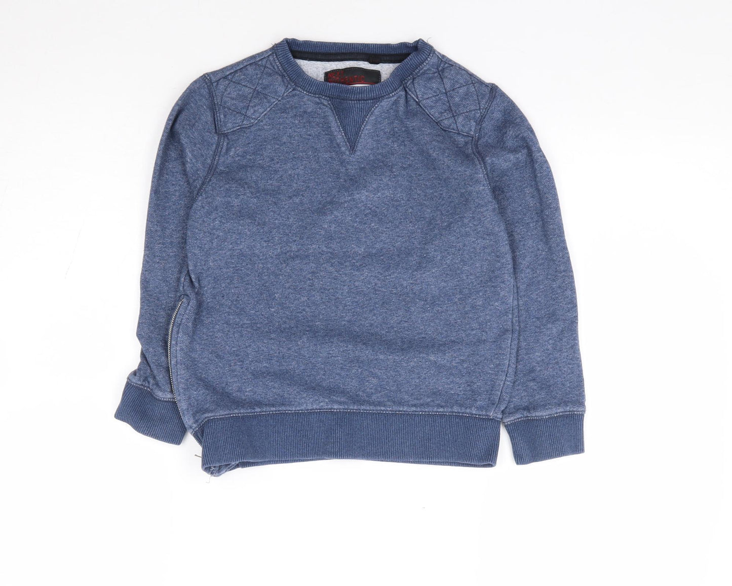 NEXT Boys Blue Cotton Pullover Sweatshirt Size 7 Years Pullover