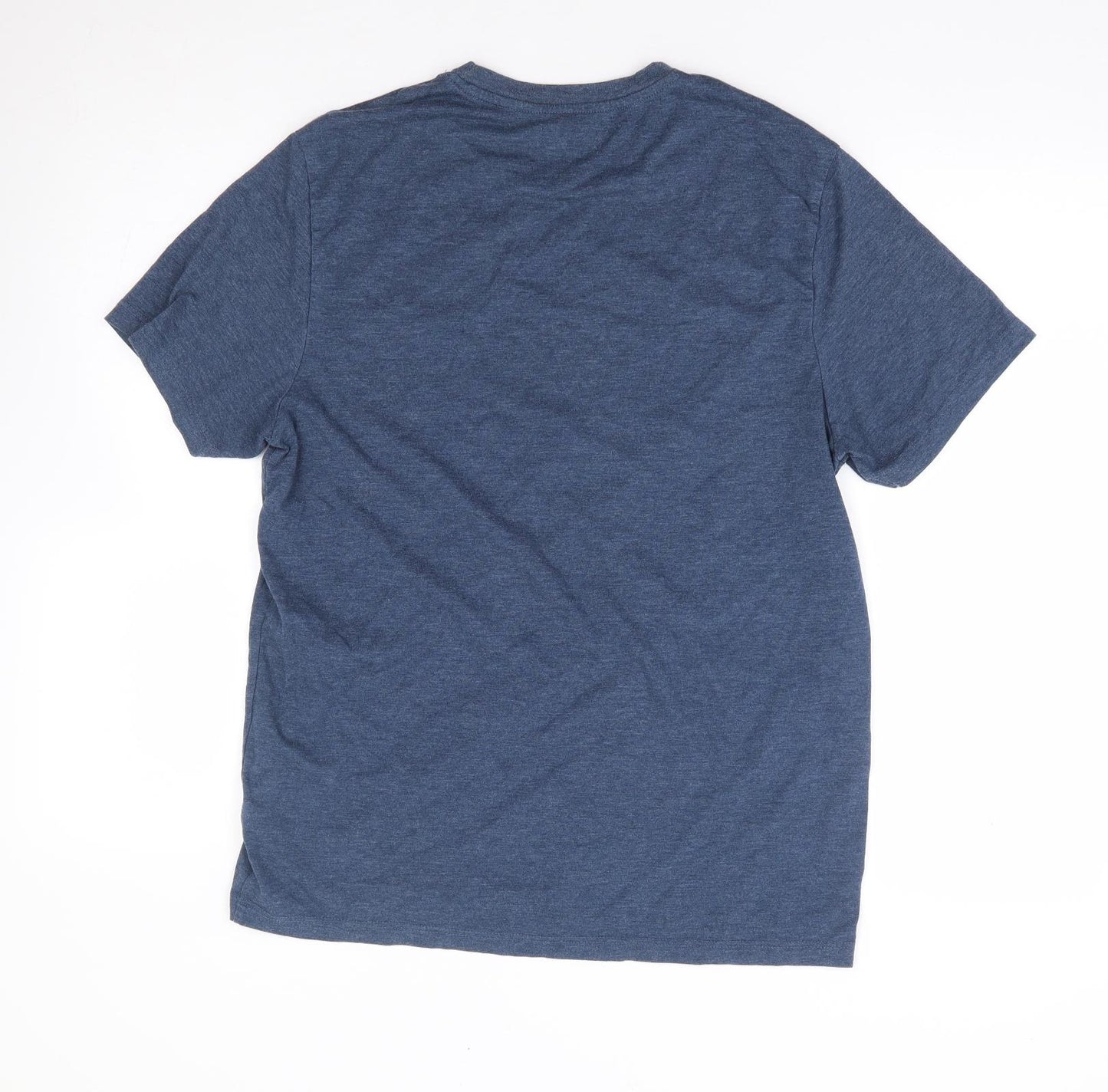 Burton Mens Blue Polyester T-Shirt Size M Crew Neck