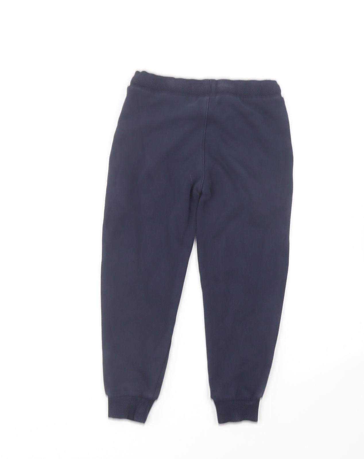 Marks and Spencer Boys Blue Cotton Jogger Trousers Size 5-6 Years Regular
