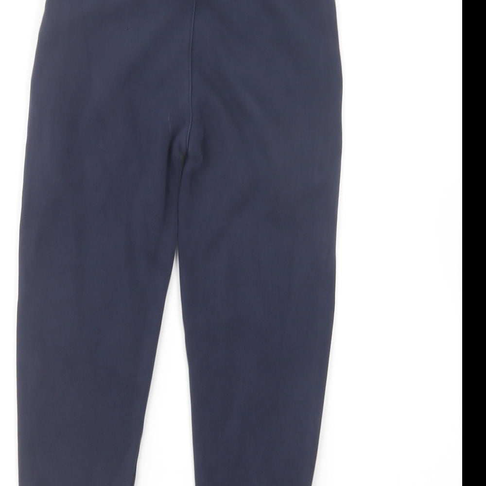 Marks and Spencer Boys Blue Cotton Jogger Trousers Size 5-6 Years Regular
