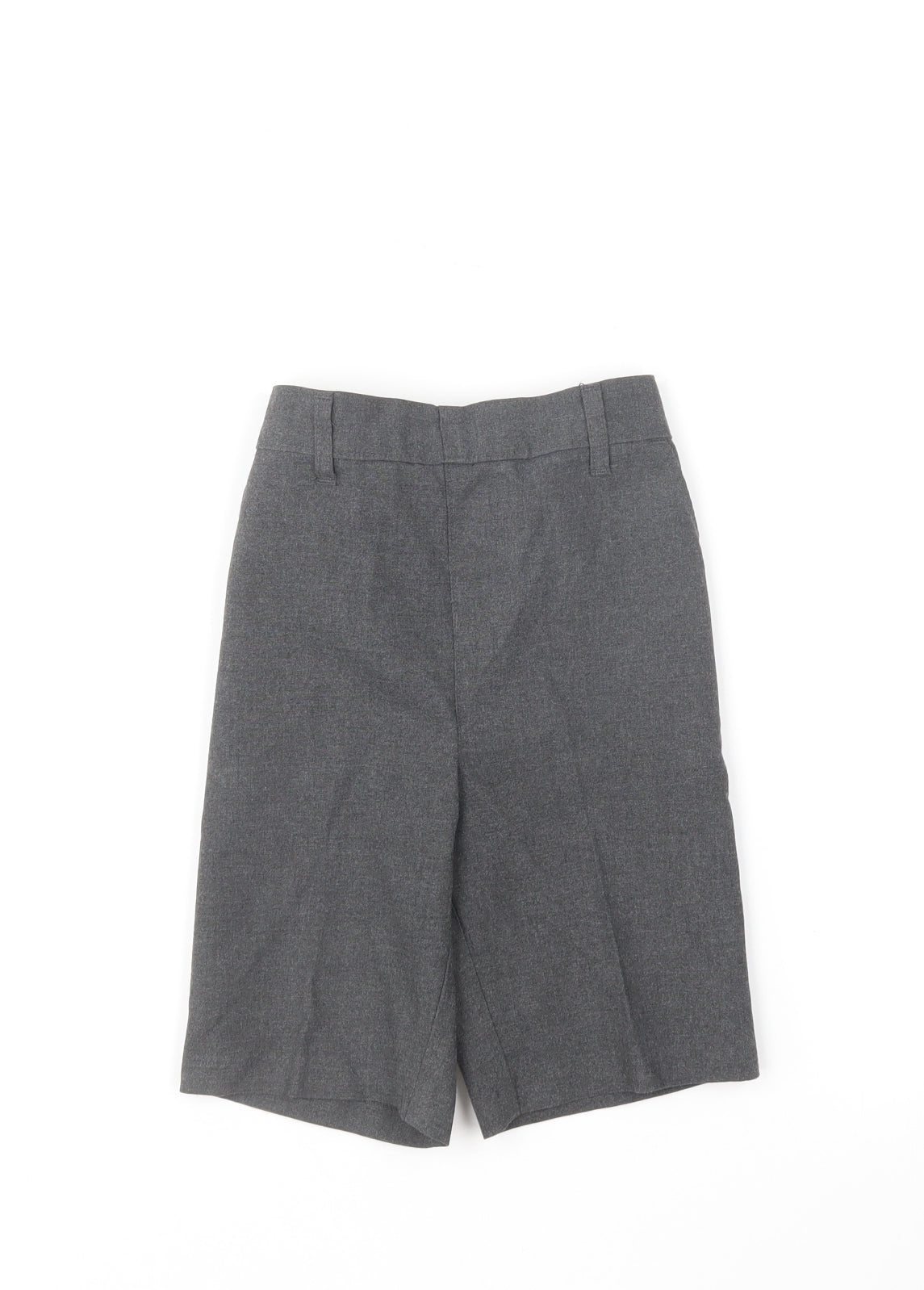 Marks and Spencer Boys Grey Polyester Chino Shorts Size 5-6 Years Regular