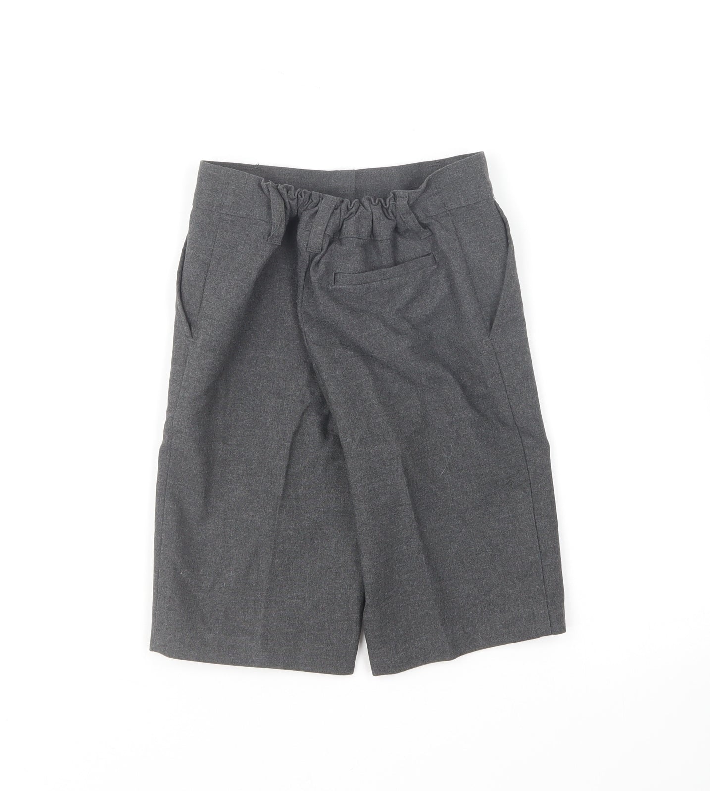 Marks and Spencer Boys Grey Polyester Chino Shorts Size 5-6 Years Regular