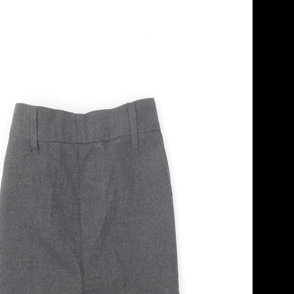 Marks and Spencer Boys Grey Polyester Chino Shorts Size 5-6 Years Regular