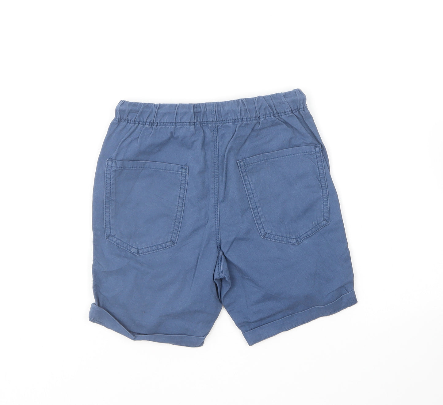 NEXT Boys Blue Cotton Chino Shorts Size 6 Years Regular
